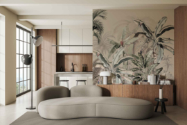 Annet Weelink Design Fotobehang 8785280857989 Dreamy Jungle Beige
