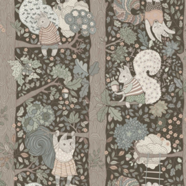 Boras Tapeter Icons Behang 6290 Charlie/Dieren/Eekhoorn/Boom