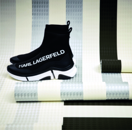 AS Creation Karl Lagerfeld Behang 37849-2 Strepen/Logo