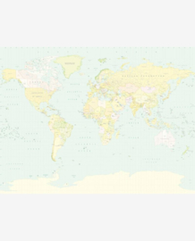 Eijffinger Wallpower Junior Fotobehang 364194 Wereldkaart/School Map