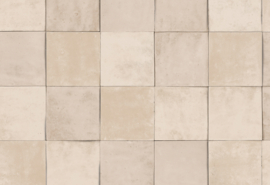 Hookedonwalls Terra Cotta Behang 42143 Tegel/Vintage