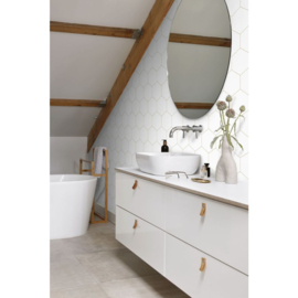 Esta Home Bloom Behang 139312 Hexagon/Honingraat/Wit/Goud