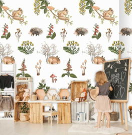 Behangexpresse Sofie & Junar Fotobehang INK7668 Silent Forest/Bosdieren