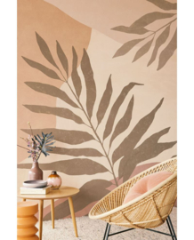 Eijffinger Twist Fotobehang 318072 Silhouette Leaves/Terracotta