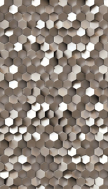 Dutch Wallcoverings One Roll One Motif Behang A34701 3D/Hexagon