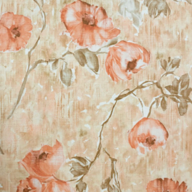 Hohenberger Julie Feels Home Behang 26915 Petunia Aurora Red Peach/Bloemen
