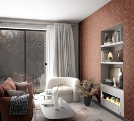 Noordwand Travertino Behang 33379 Visgraat/Chevron