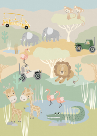 Dutch Wallcoverings Sam & Luca Fotobehang INK8077 Dream Safari