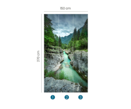 Erismann Zooom One Fotobehang 2527N-81 Green River/Landschap met beekje