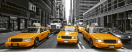 Dimex Fotobehang Yellow Taxi MP-2-0008 Panorama/Gele taxi/New York