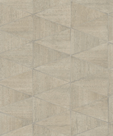 Noordwand Travertino Behang 33359 Wyber in houtlook/Grafisch Ruit