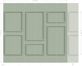 Esta Home Art Deco Fotobehang 158966 3D Wall Paneling/Panelen