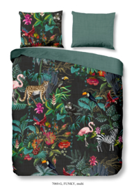 Muller Textiles Dekbedovertrek 7060-G Funky Multi/Botanisch/Dieren/Toekan/Vogels