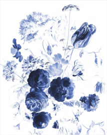 KEK Amsterdam II Fotobehang PA-041 Royal Blue Flowers/Bloemen