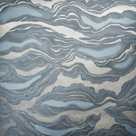 Hohenberger Slow Living Behang 30028 Reflection Night Blue/Modern