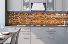 Dimex Zelfklevende Keuken Achterwand Old Brick KL-260-087 Baksteen