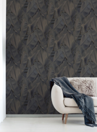 Montecolino Folium Behang FO17808 Dark Banana Leaves/Bladeren