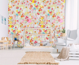 Behangexpresse Kay & Liv Fotobehang INK7013 Bloemen/Retro