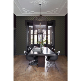 Esta Home Bloom Behang 139457 Art Deco Motief/Zwart/Goud