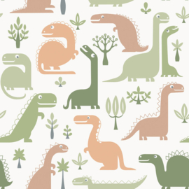 Dutch Wallcoverings Little Kids Behang LL-10-12-8 Dino/Dinosaurus