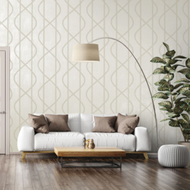 Hohenberger Universe Behang 81219 Saturn/Oat Beige/Geometrisch
