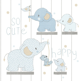 Noordwand Mondo Baby Behang 13021 Elephant's Breath/Olifant