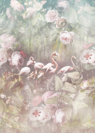 Behangexpresse Floral-Utopia Fotobehang INK7554 Flamingo Found Light/Tropisch/Bloemen