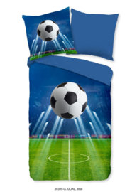 Muller Textiles Dekbedovertrek 30305-G Blue/Voetbal/Sport/1 Persoons