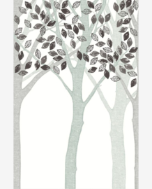 Eijffinger Wallpower Junior Fotobehang 364132 Grey Leaf Tree/Bomen