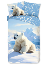 Muller Textiles Dekbedovertrek 33523 Emric/IJsbeer/Kids/1 Persoons