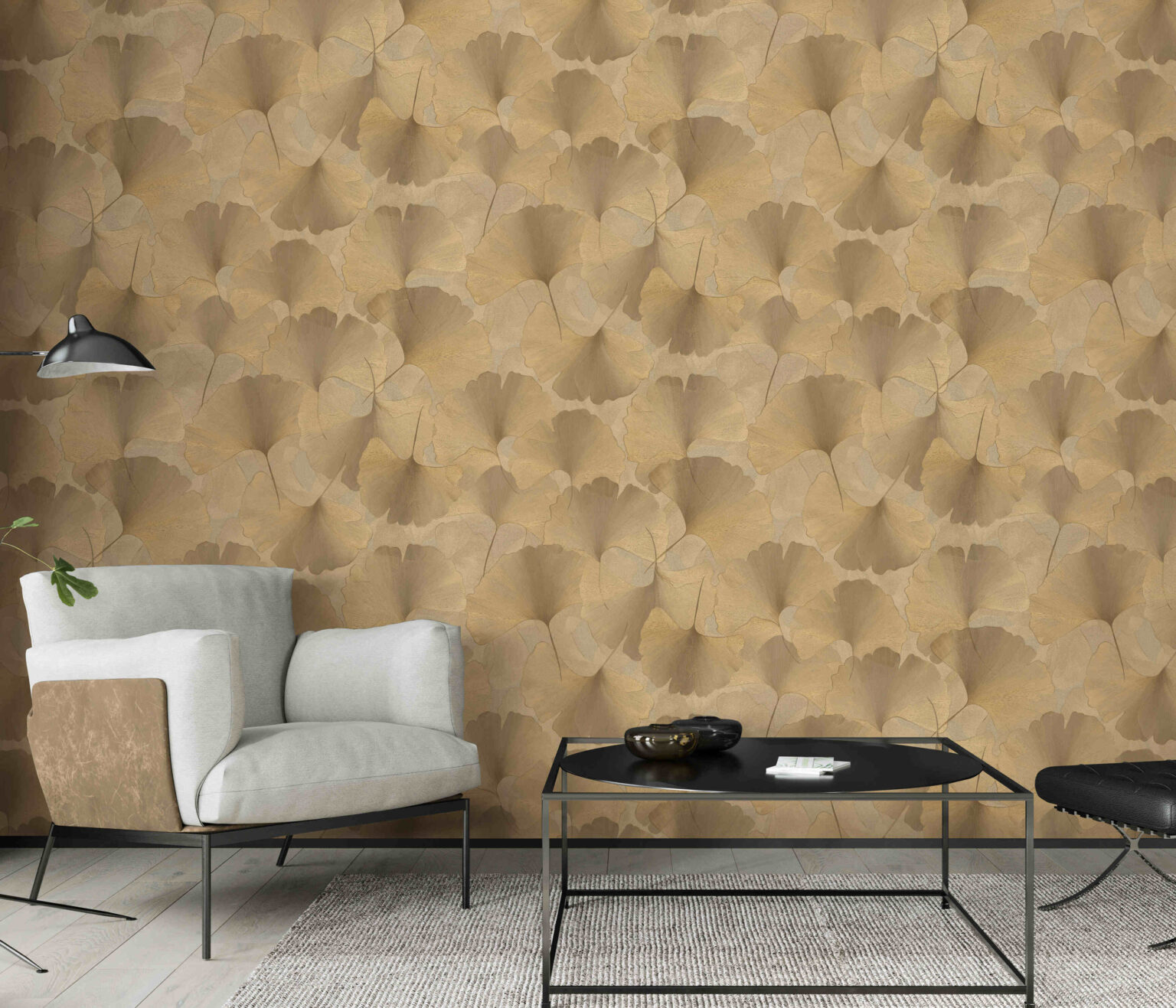 Dutch Wall Decor Elysium Behang 10470-30 Bladeren/Ginkgo waaierblad