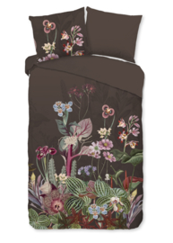 Muller Textiles Dekbedovertrek 20096 Brown-G Bloemen/Natuurlijk/1 Persoons