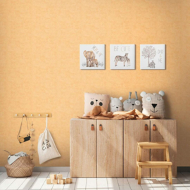 AS Creation Lilly en Luis Behang 77179-1 Uni Structuur Geel