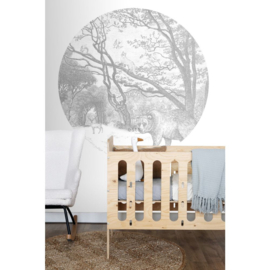 Esta Home Forest Friends Zelfklevende Behang cirkel 159083 Forest/Bos