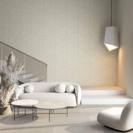 Noordwand Travertino Behang 33358 Wyber in houtlook/Grafisch Ruit