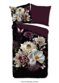 Muller Textiles Dekbedovertrek 10047 Marleen Bordeaux/Bloemen/1 persoons
