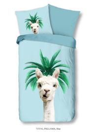 Muller Textiles Dekbedovertrek 7153-G Pallama Blue/Lama/Alpaca/Dieren/Kids