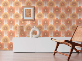 AS Creation Retro Chic Behang 39539-3 / 395393 Bloemmotief jaren 70