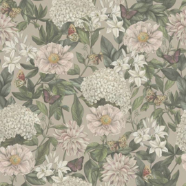 AS Creation Drawn Into Nature Behang 39426-2 / 394262 Bloemen/Botanisch/Vlinders