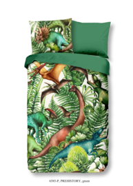 Muller Textiles dekbedovertrek 6585-P Prehistory Green/Dinosaurus/Dieren/Kinderkamer