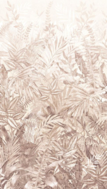 Eijffinger Riviera Maison Fotobehang 350707 Linen Leaves Taupe/Bladeren