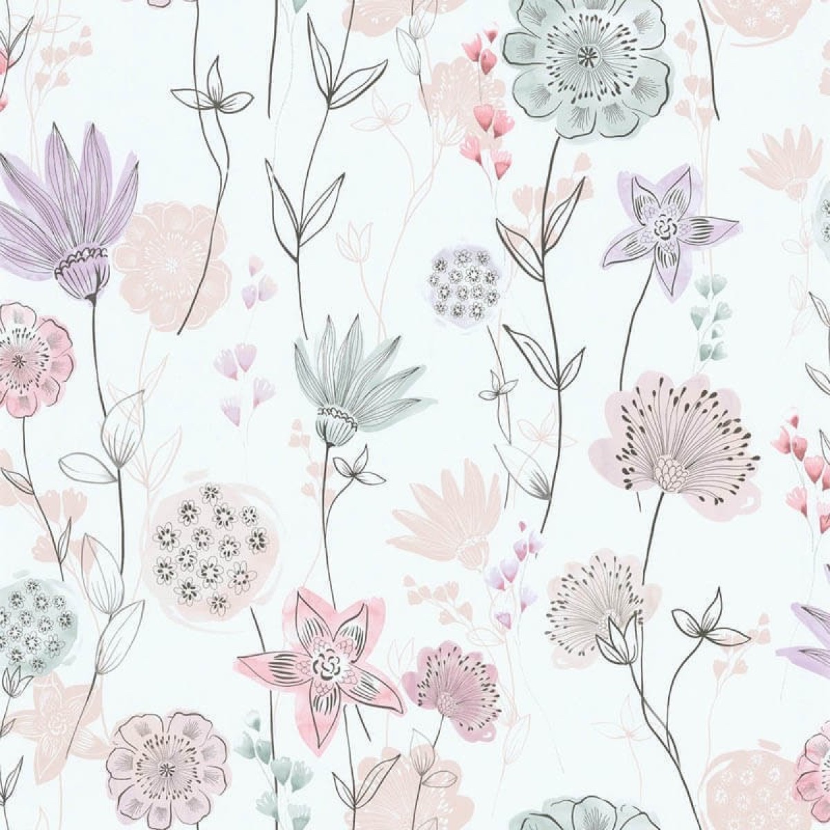Lutèce Les Aventures Behang 36241003 Bloemen