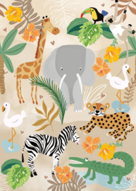 Dutch Wallcoverings Sam & Luca Fotobehang INK8014 Sunny Safari Beige