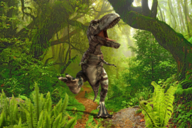 AS Creation Wallpaper XXL3  Fotobehang 470590XL Dinosaurus Trex in the jungle