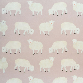 Hohenberger Great Kids Behang 26827 Sweet Sheep Rose/Schaap