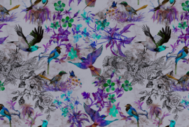 AS Creation Living Walls by Patel Fotobehang DD110182 Funky Birds2/Botanisch/Vogels Behang
