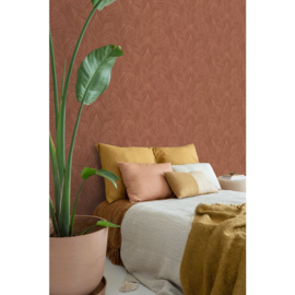 Esta Home Bloom Behang 139370 Palmbladeren/Terracotta
