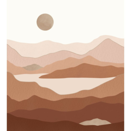 Esta Home Fotobehang 159473 Woestijn Landschap Terracotta Bruin