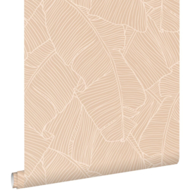 Esta Home Behang 130932 Bladeren Zandbeige