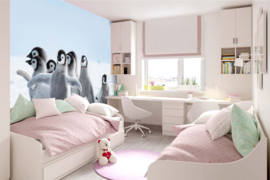 Dimex/Wall Murals Fotobehang MS-5-0521 Emperor Penquins Chicks/Pinquin/Dieren